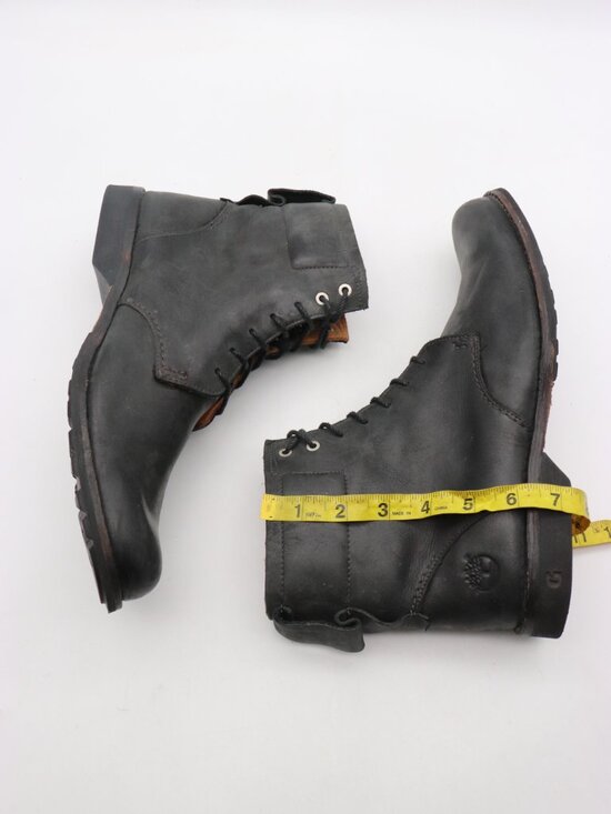 Timberland Earthkeepers Men’s Size 9.5 M Black Leather Combat  Boots 84525 main image 8